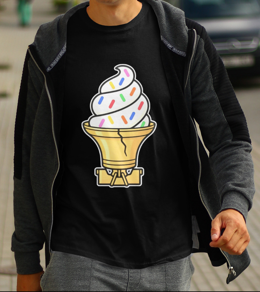 Liberty Bell Ice Cream Cone With Sprinkles Philly T-Shirt