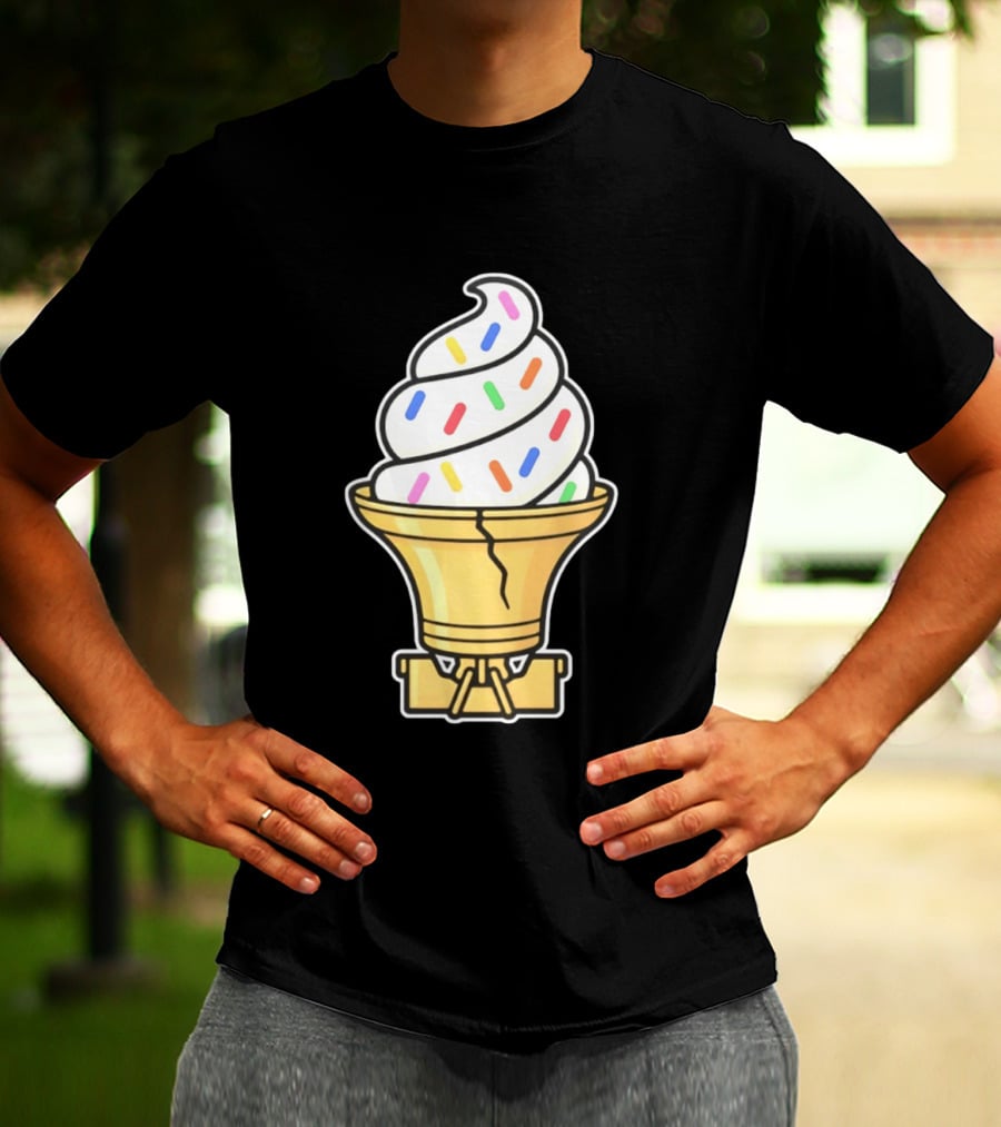 Liberty Bell Ice Cream Cone With Sprinkles Philly T-Shirt