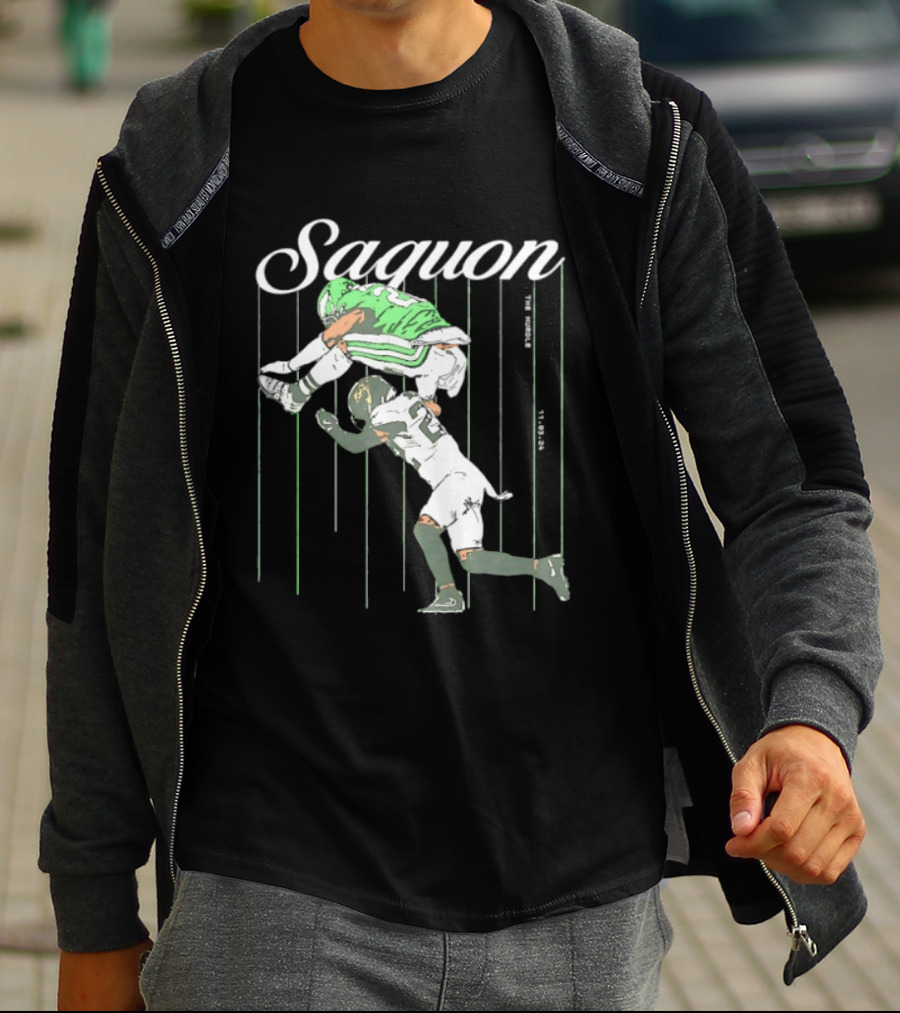 Saquon Barkley Backwards Hurdle Against Philadelphia Eagles T-Shirt
