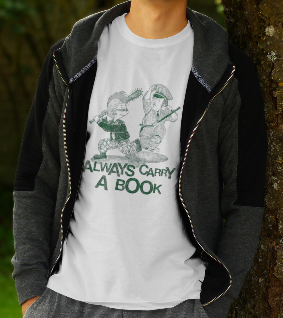 Punk Style Always Carry A Book Reading Books T-Shirt