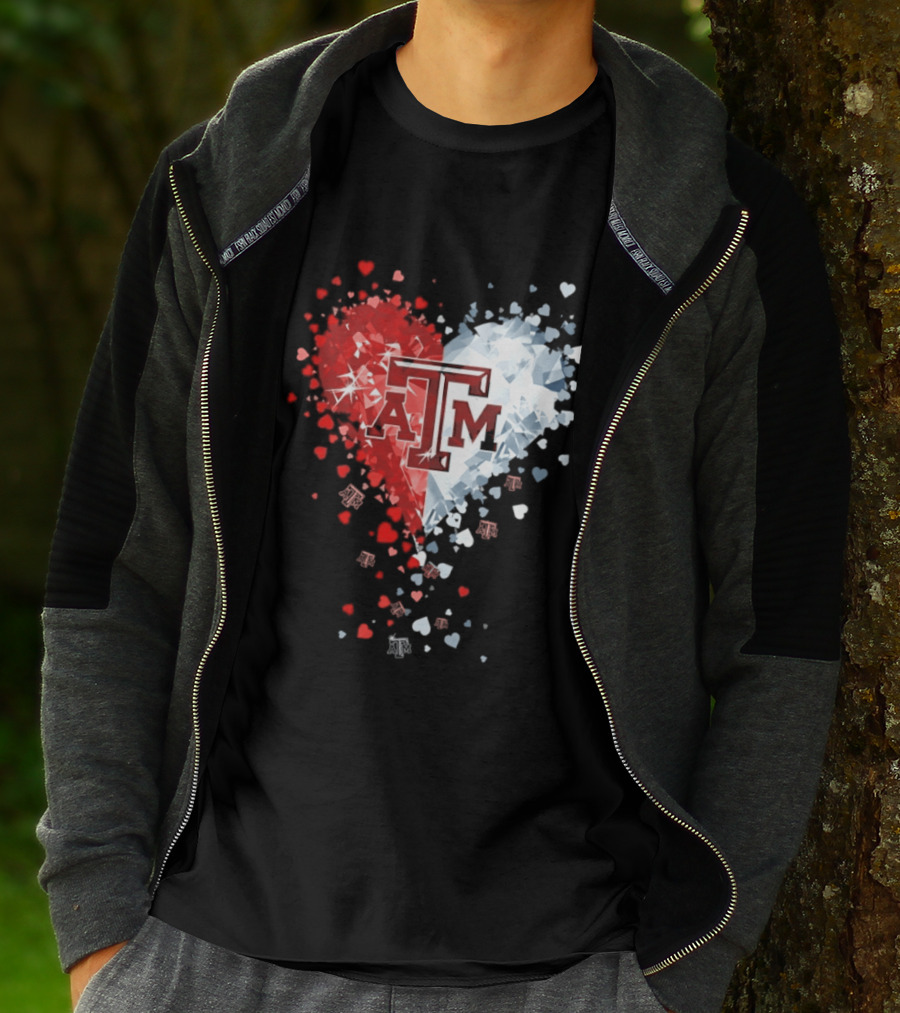 Texas A&M Aggies Heart Diamond 2026 NCAA College Station T-Shirt