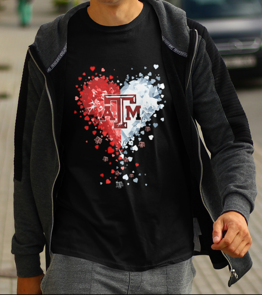 Texas A&M Aggies Heart Diamond 2026 NCAA College Station T-Shirt