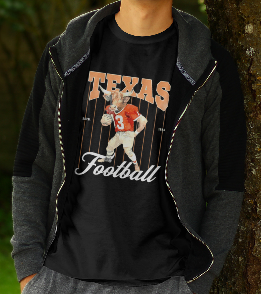 Texas Football Longhorns Estb 1883 Retro Player Jersey T-Shirt