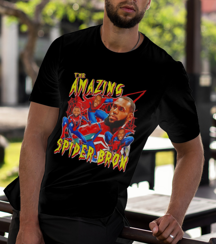 The Amazing Spider Bron LeBron James Web Slinger T-Shirt