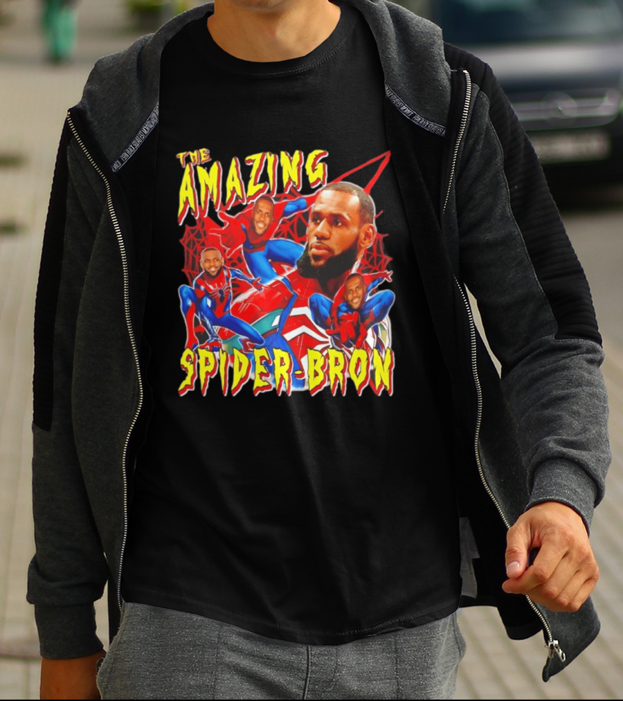 The Amazing Spider Bron LeBron James Web Slinger T-Shirt