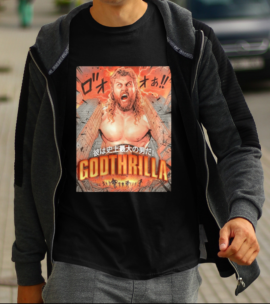 Thrillbilly Silas Mason Godthrilla Comic Style Explosion Scene T-Shirt