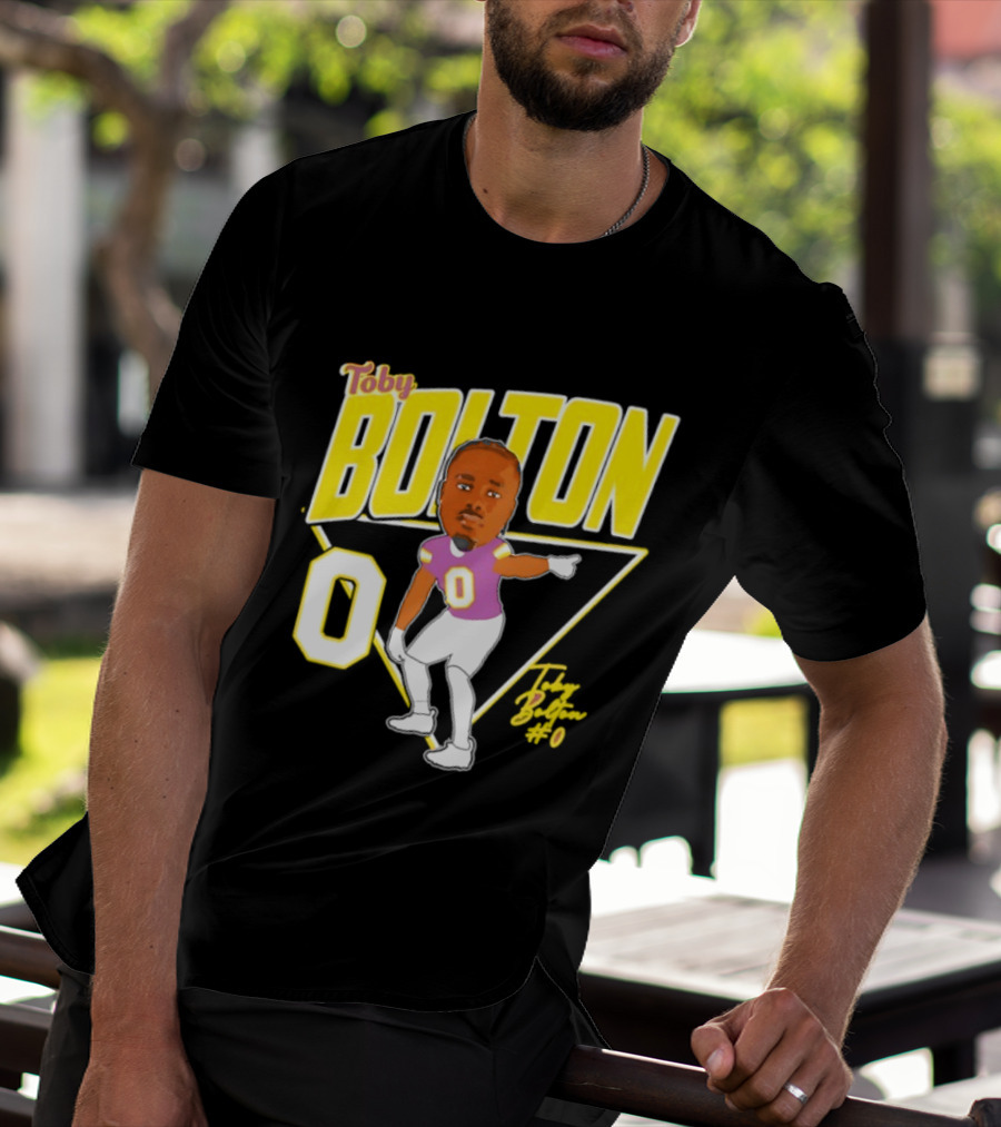 Toby Bolton 0 Caricature Tennessee Tech Football T-Shirt