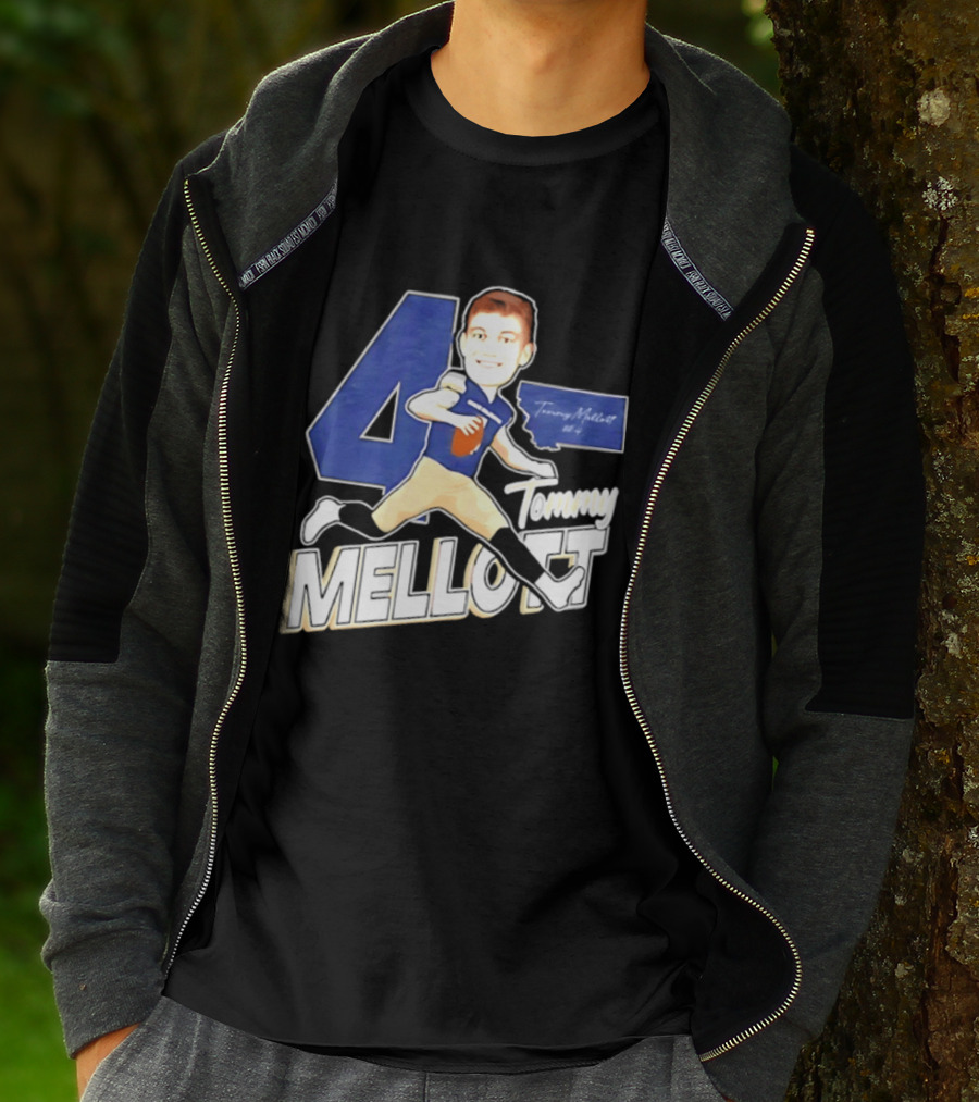 Tommy Mellott 4 Montana State Bobcats Caricature T-Shirt