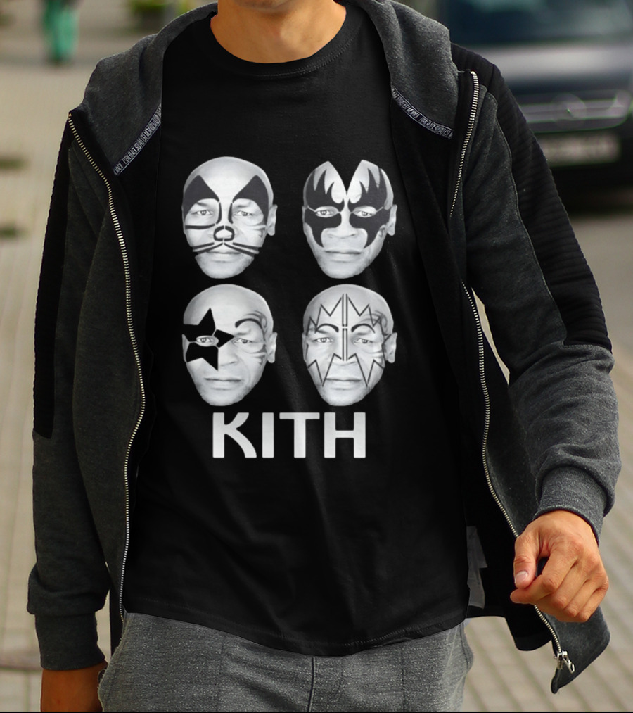 Kith Mike Tyson Kiss Band Face Paint Mashup Collection T-Shirt