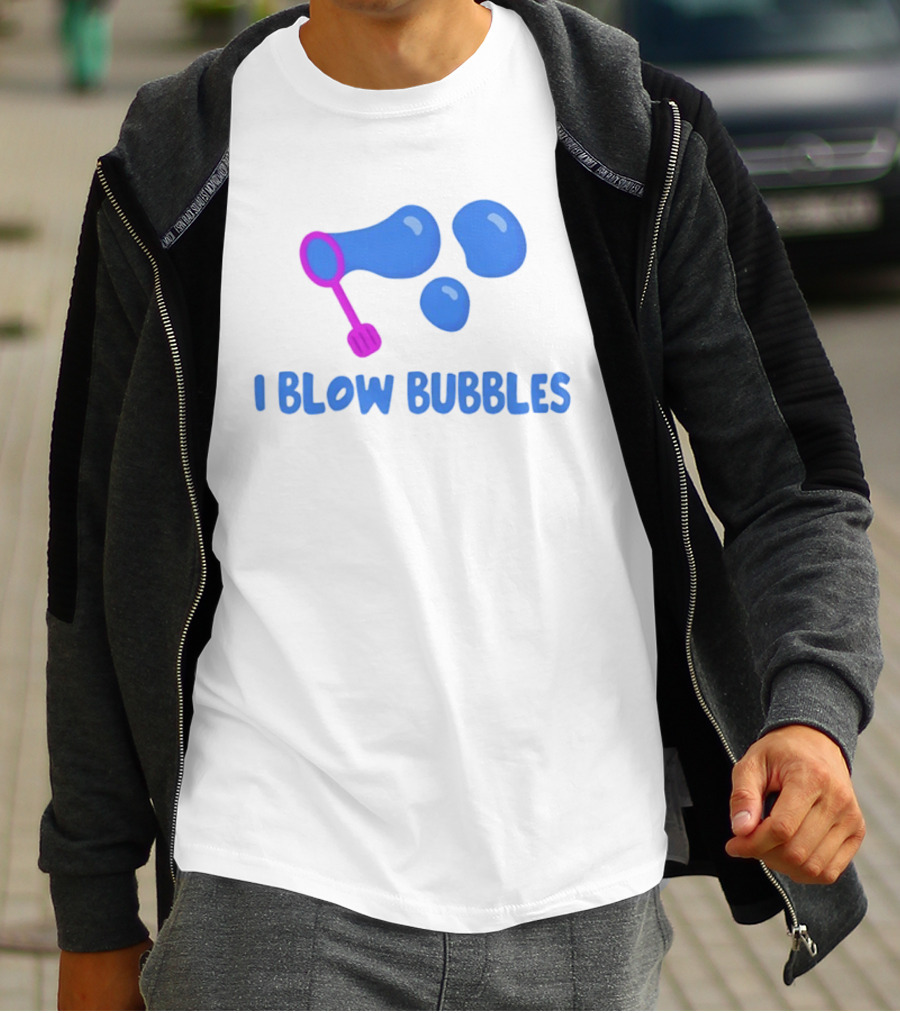 I Blow Bubbles Bubble Wand Summer Fun Playful Adventure T-Shirt