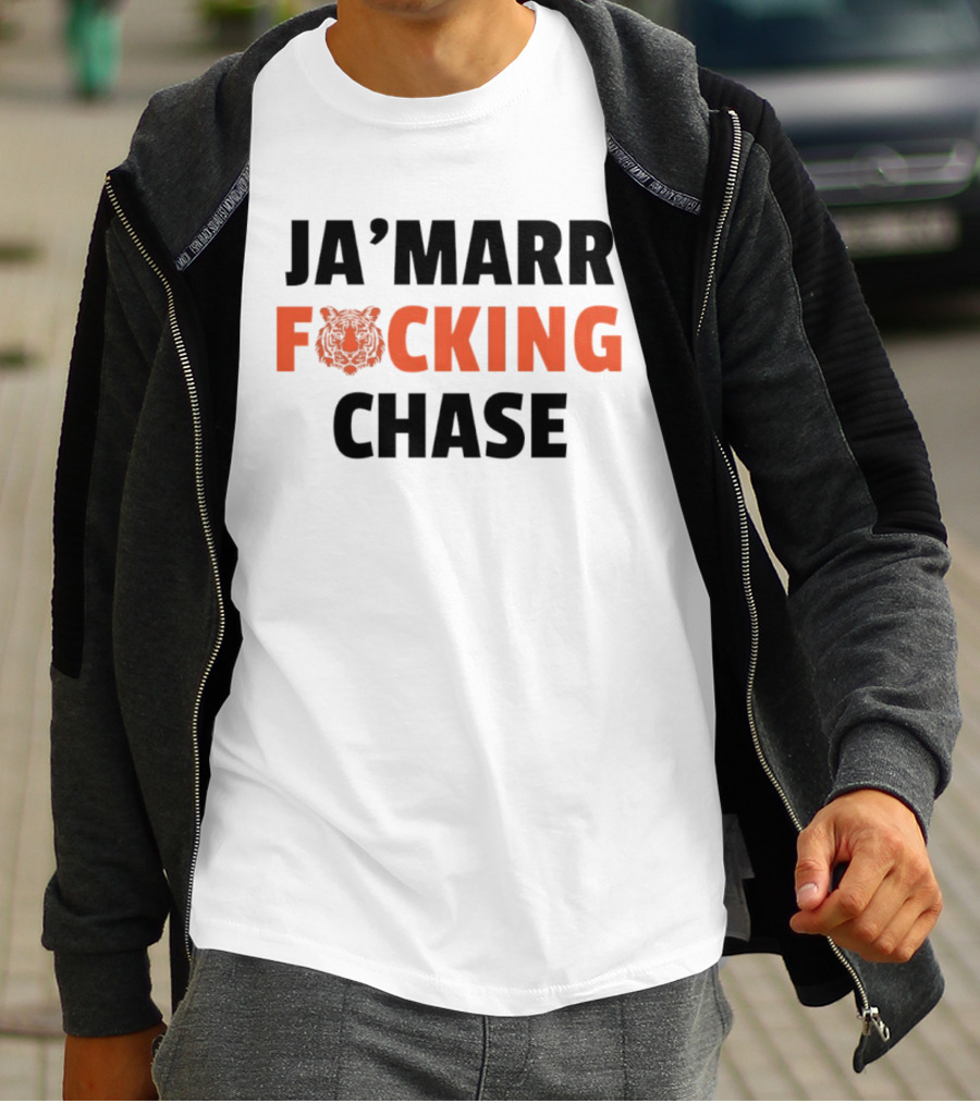 Cincinnati Bengals Ja'Marr Chase Football Tiger T-Shirt