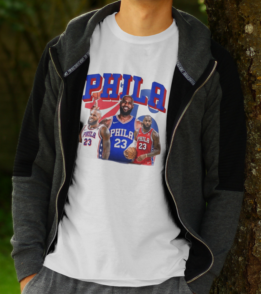 LeBron James Phila 23 Philadelphia Basketball T-Shirt