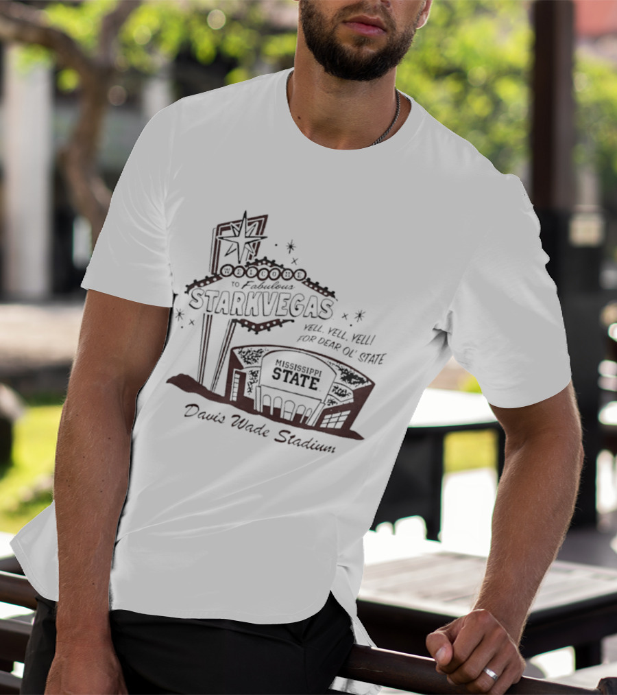 Starkvegas Mississippi State Davis Wade Stadium Football Veni Vidi Vici T-Shirt
