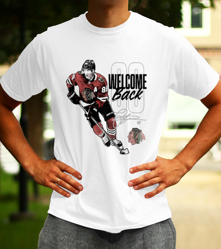 Patrick Kane 88 Chicago Blackhawks Welcome Back T-Shirt