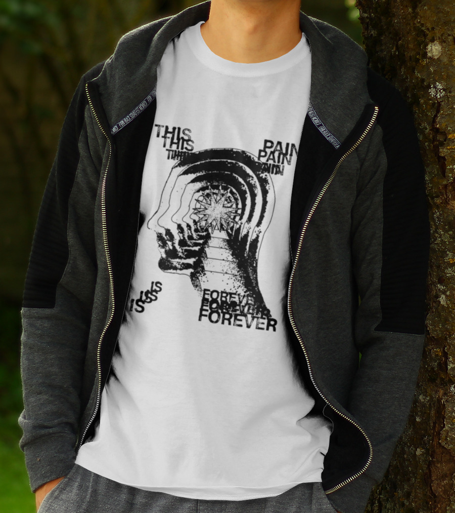 This Pain Is Forever Existential Surreal Trippy Psychedelic Head T-Shirt
