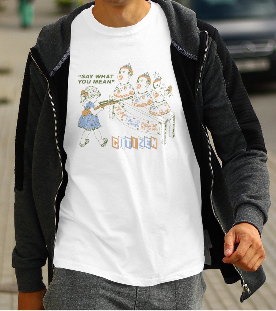 Say What You Mean Try Your Luck Citizen Vintage Arcade Duck Shooting Game T-Shirt