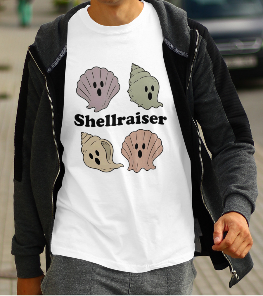Shellraiser Ghost Shells Spooky Ocean T-Shirt
