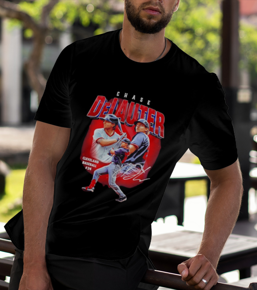 Cleveland Baseball Chase DeLauter #24 MLB 2026 Season T-Shirt