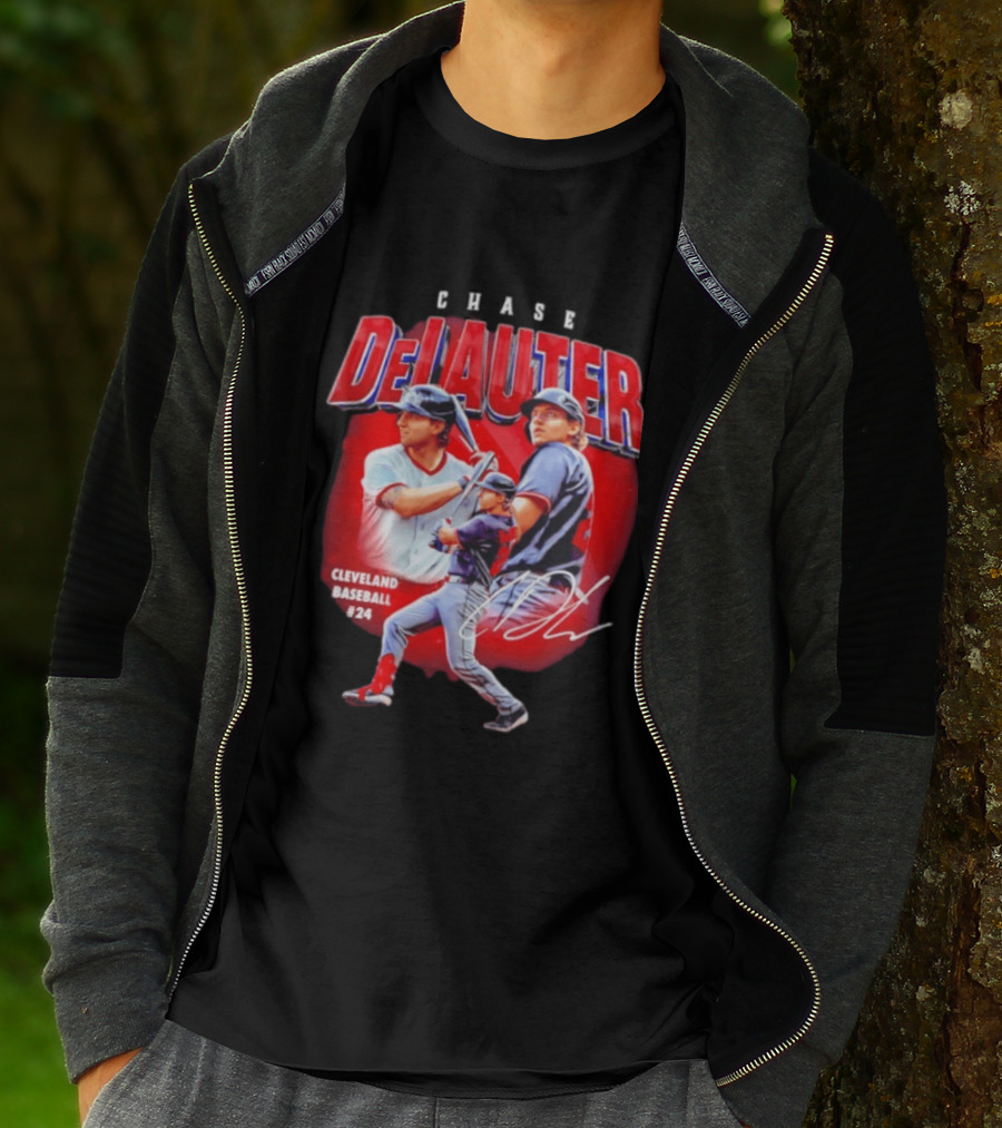 Cleveland Baseball Chase DeLauter #24 MLB 2026 Season T-Shirt