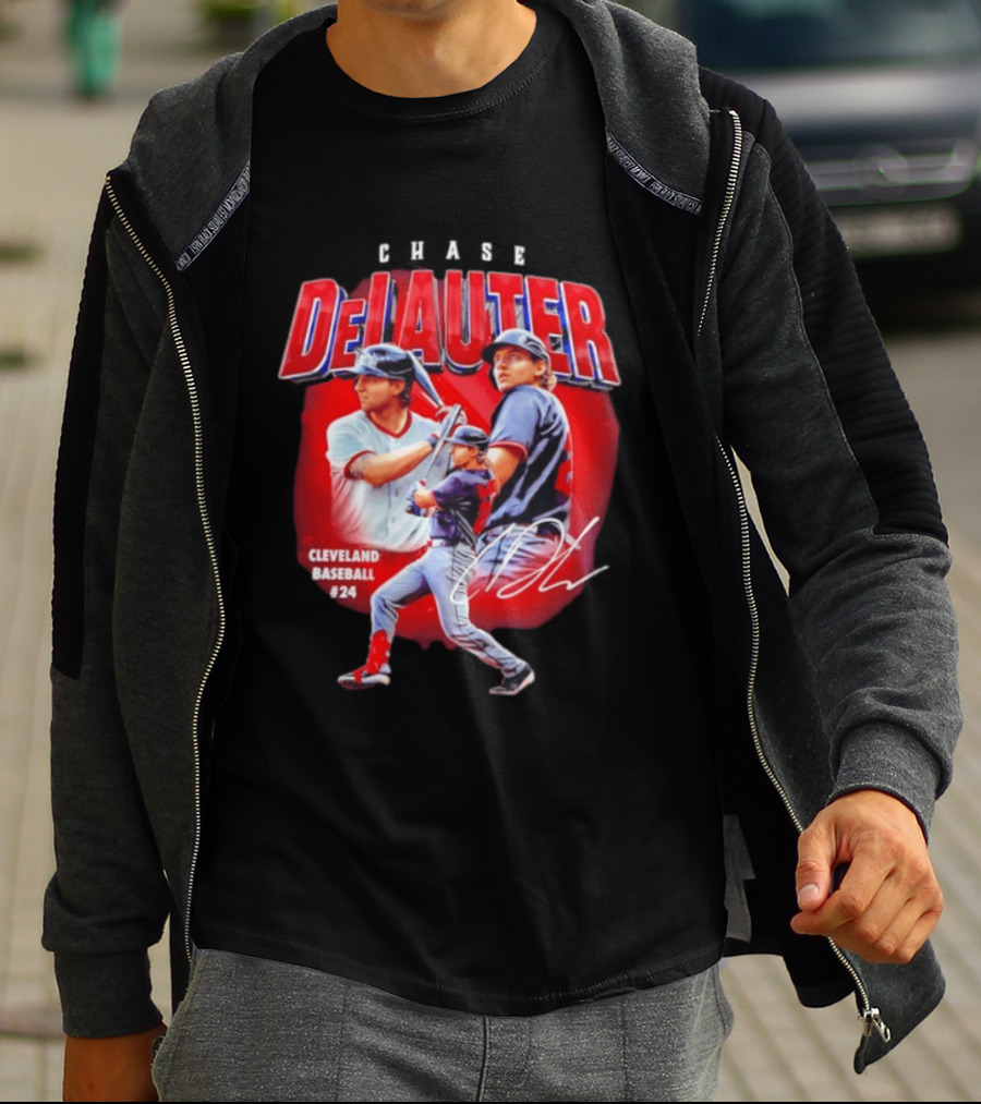 Cleveland Baseball Chase DeLauter #24 MLB 2026 Season T-Shirt