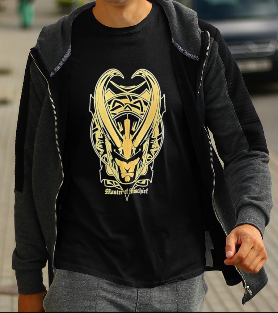 Loki Marvel Master Of Mischief Helmet T-Shirt