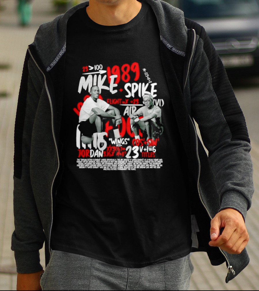 1989 Mike Spike Air Mars 100 Points 23 Wins 1.16 DAN Horsepower Basketball T-Shirt