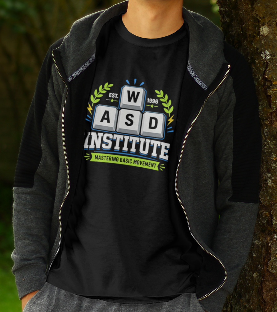 WASD Institute Est 1996 Mastering Basic Movement Keyboard Keys T-Shirt