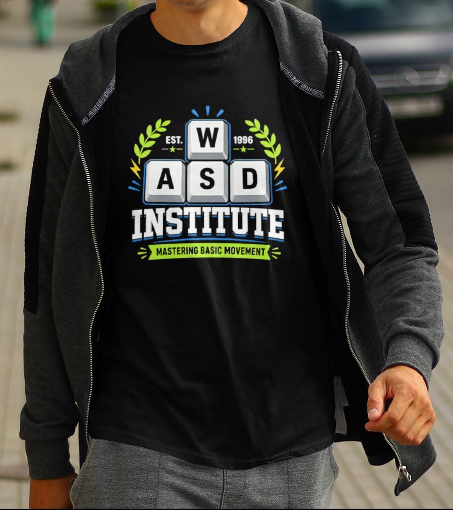 WASD Institute Est 1996 Mastering Basic Movement Keyboard Keys T-Shirt