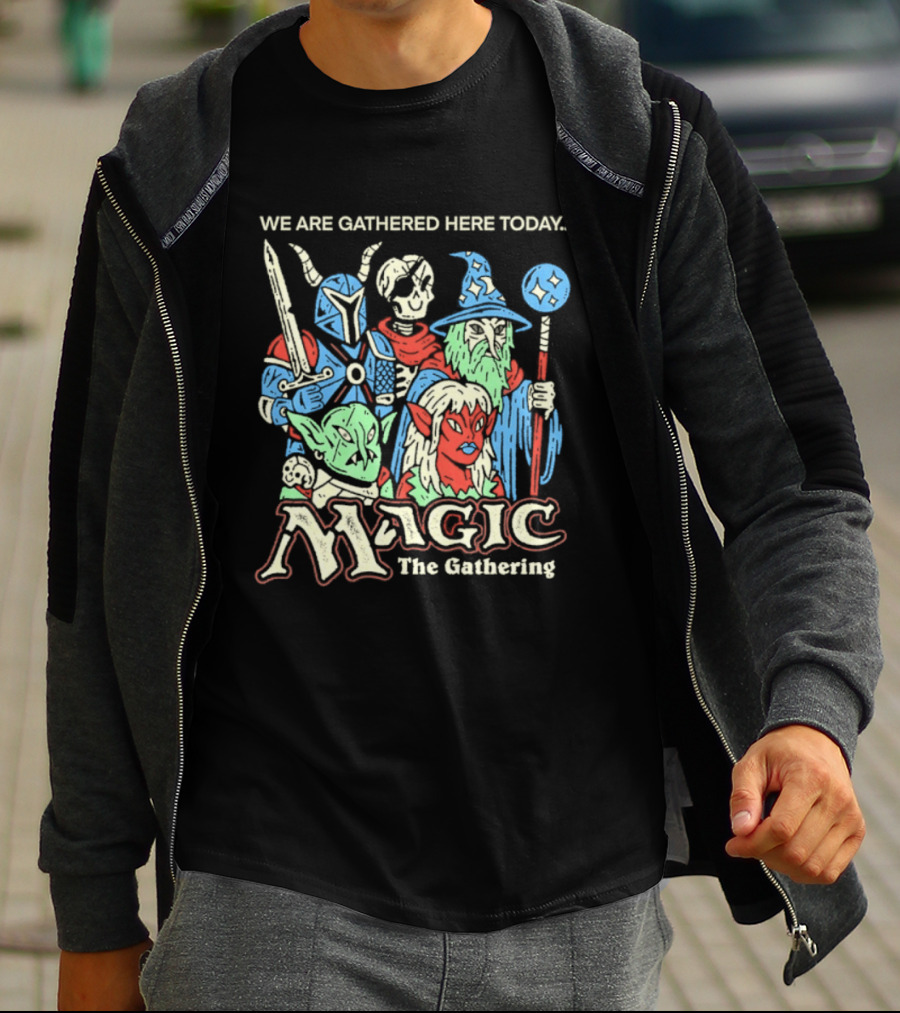 We Are Gathered Here Today Magic The Gathering Fantasy Characters T-Shirt