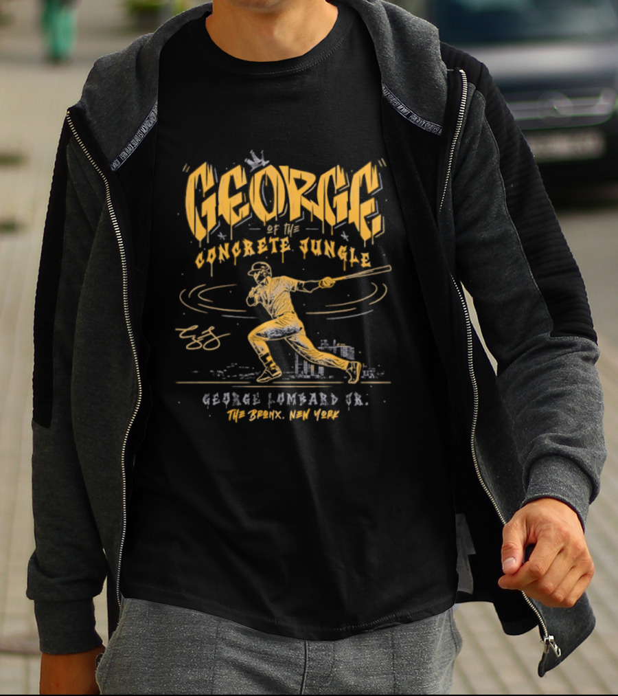 George Concrete Jungle George Lombard Jr Yankees The Bronx New York T-Shirt