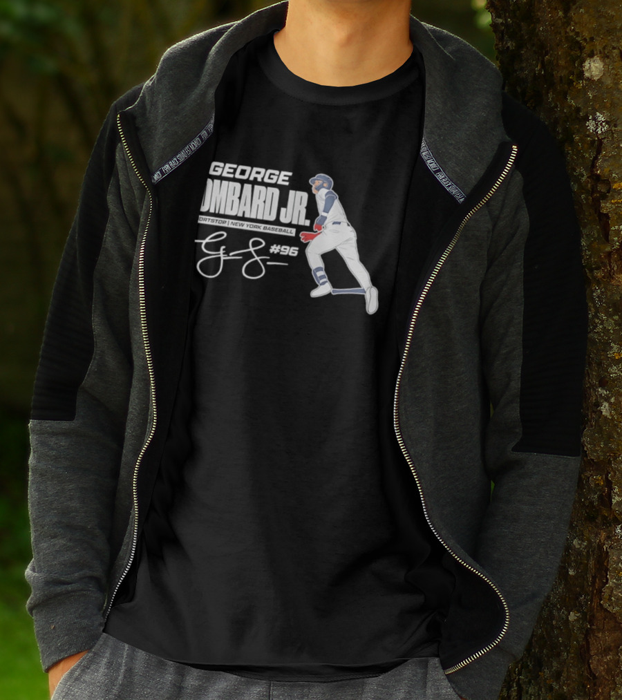 George Lombard Jr 96 New York Yankees MLB 2026 Baseball Player Series T-Shirt