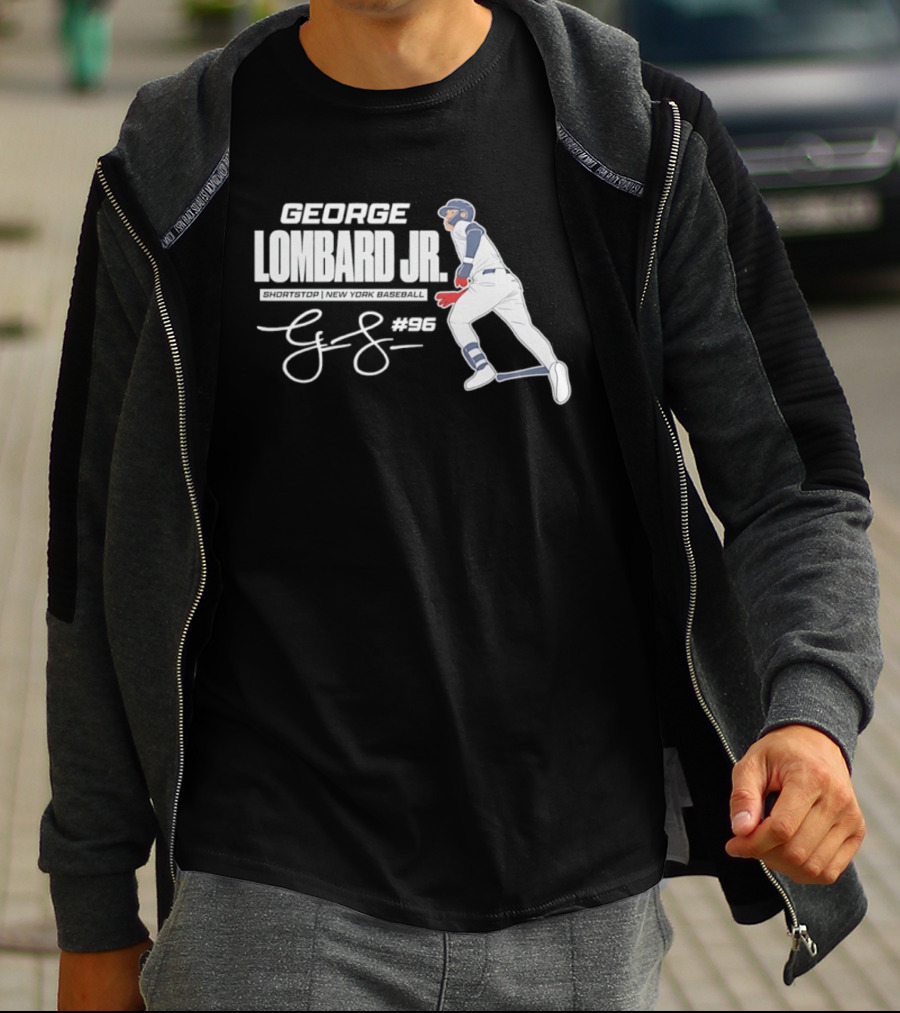 George Lombard Jr 96 New York Yankees MLB 2026 Baseball Player Series T-Shirt