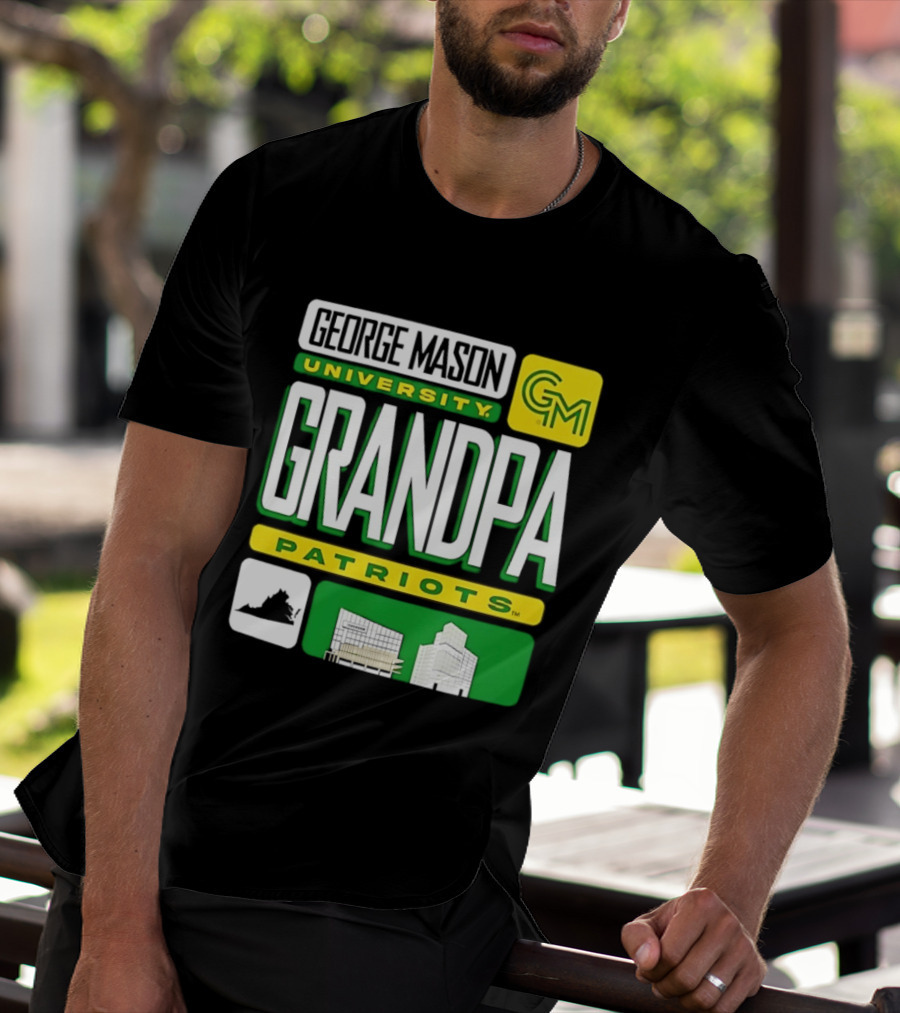 George Mason University Grandpa Patriots GM University T-Shirt