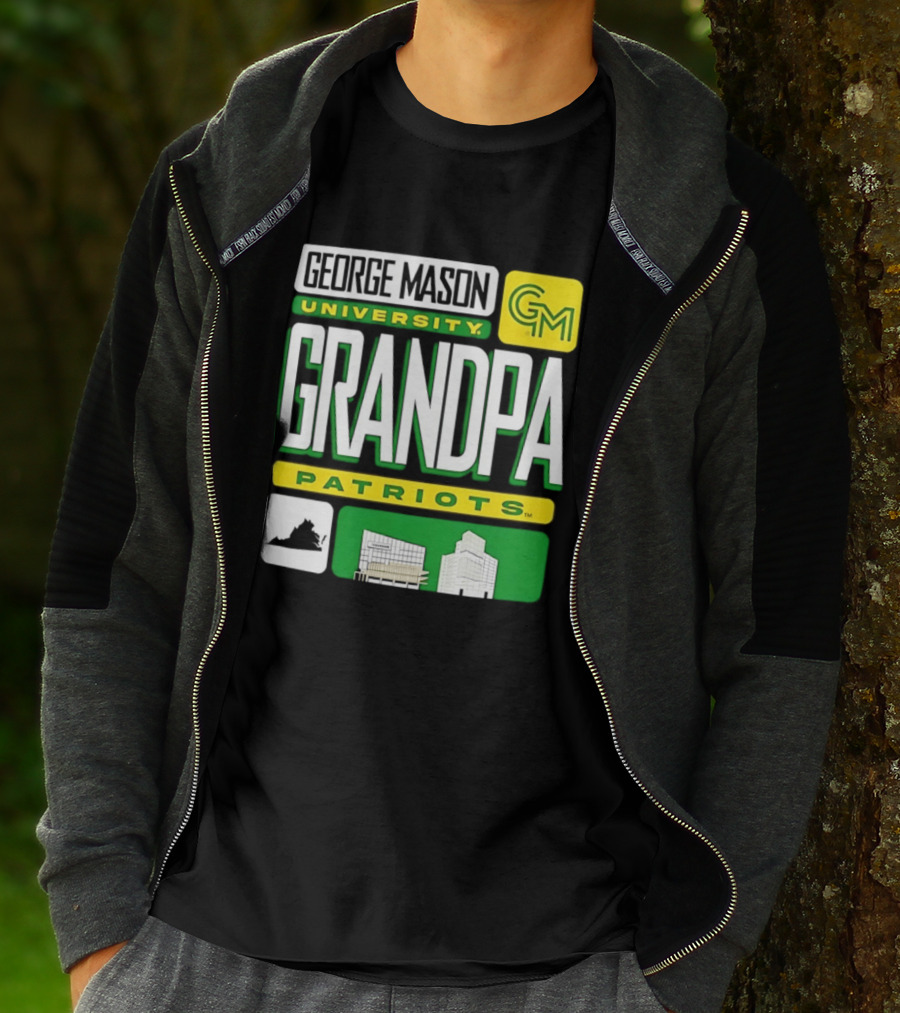 George Mason University Grandpa Patriots GM University T-Shirt