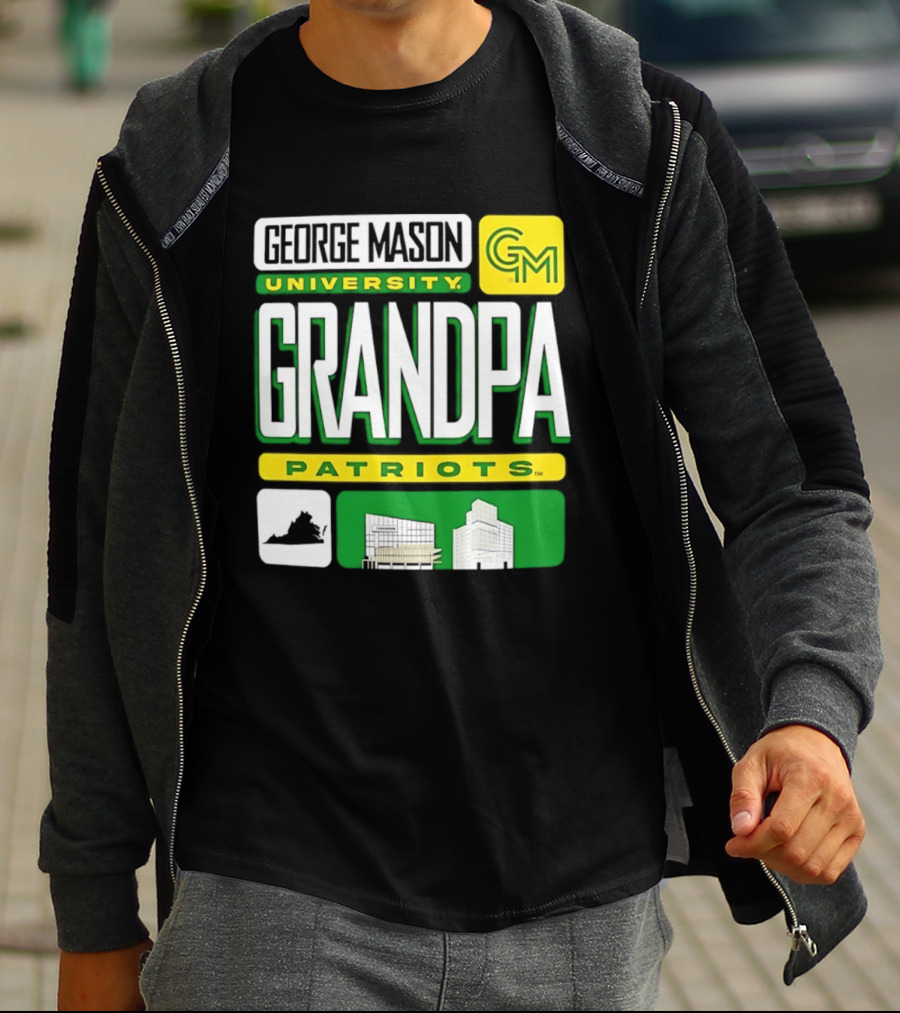 George Mason University Grandpa Patriots GM University T-Shirt