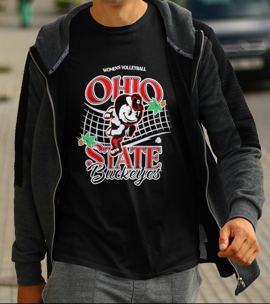 Ohio State Buckeyes Women's Volleyball Vintage Brutus T-Shirt