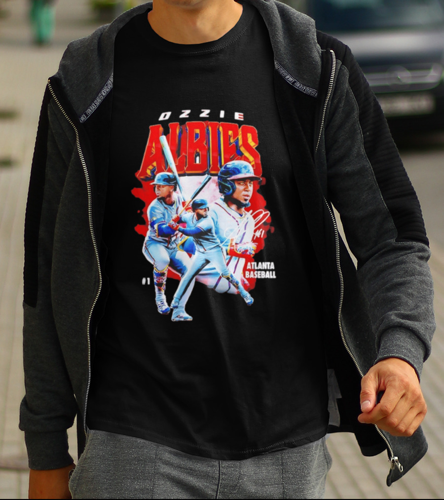 Ozzie Albies Atlanta Baseball 01 2026 MLB Collage T-Shirt