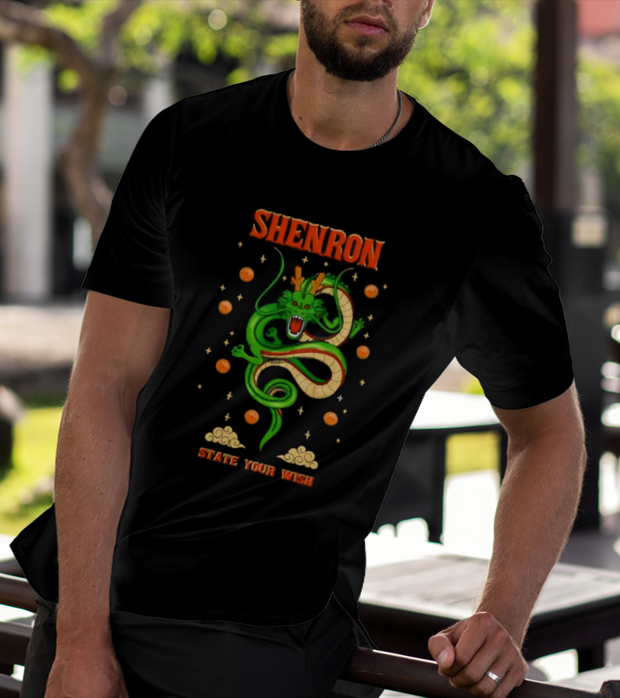 Shenron State Your Wish Dragon Ball Z Dragon Balls Anime T-Shirt