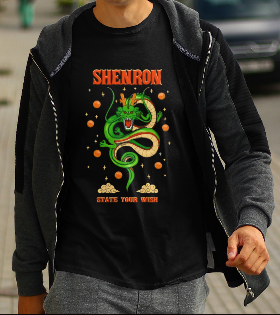 Shenron State Your Wish Dragon Ball Z Dragon Balls Anime T-Shirt