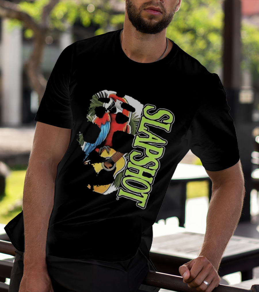 SLAPSHOT Parrot Wasting Away Boston Massachusetts 1985 2026 Two Sided T-Shirt