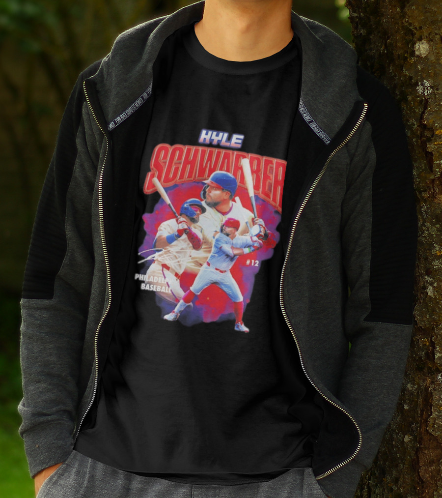 Kyle Schwarber Phillies Baseball #12 Collage 2026 T-Shirt