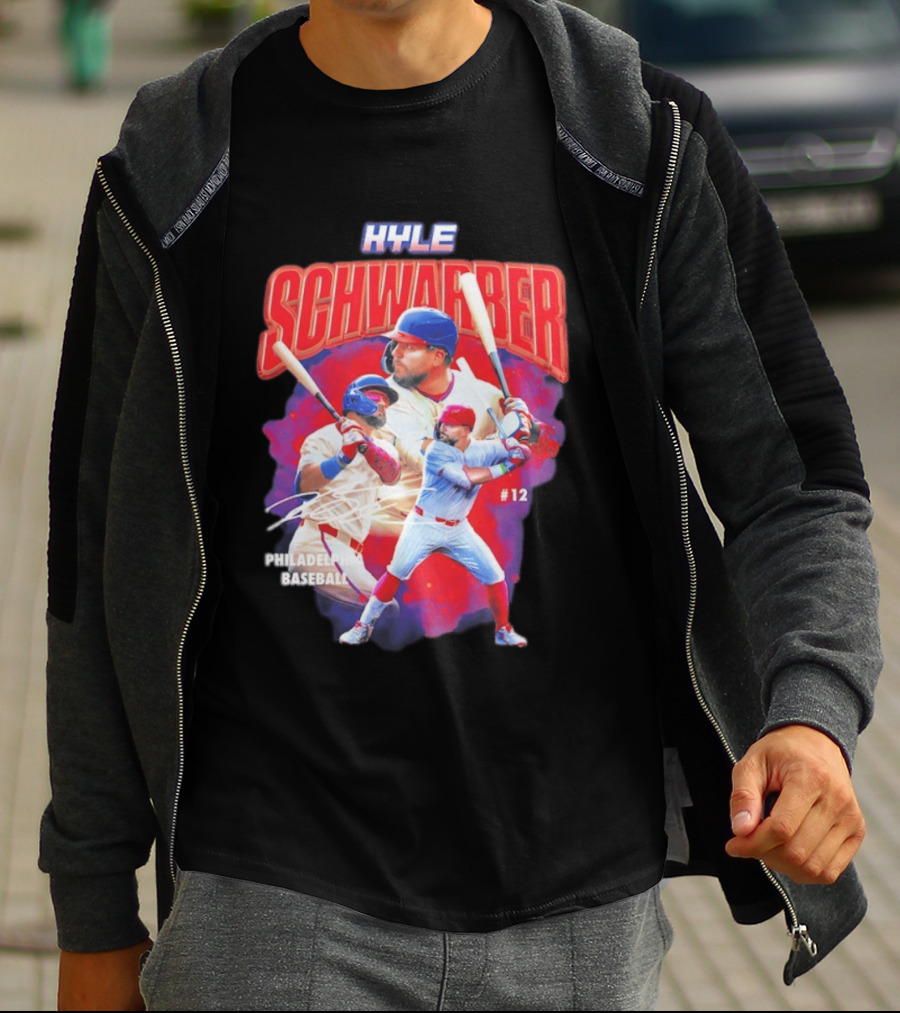 Kyle Schwarber Phillies Baseball #12 Collage 2026 T-Shirt