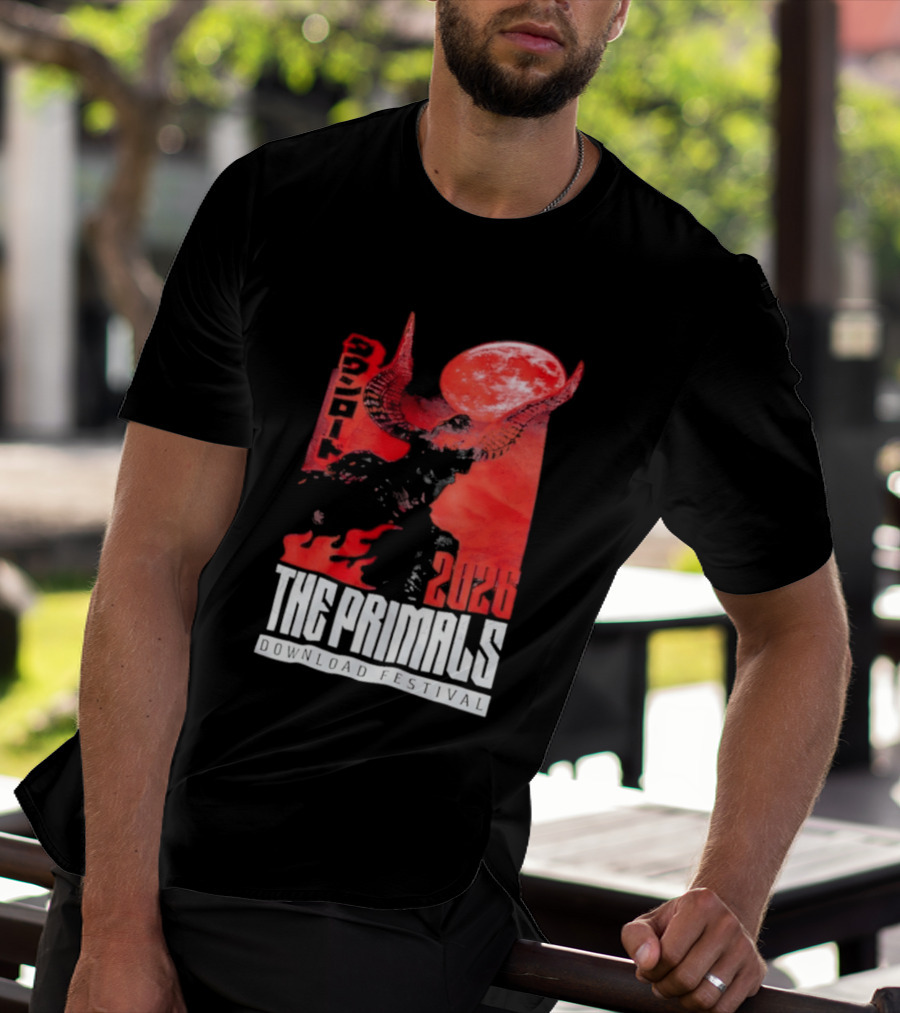 The Primals Download Festival 2026 Blood Moon 1312 Red Horns T-Shirt