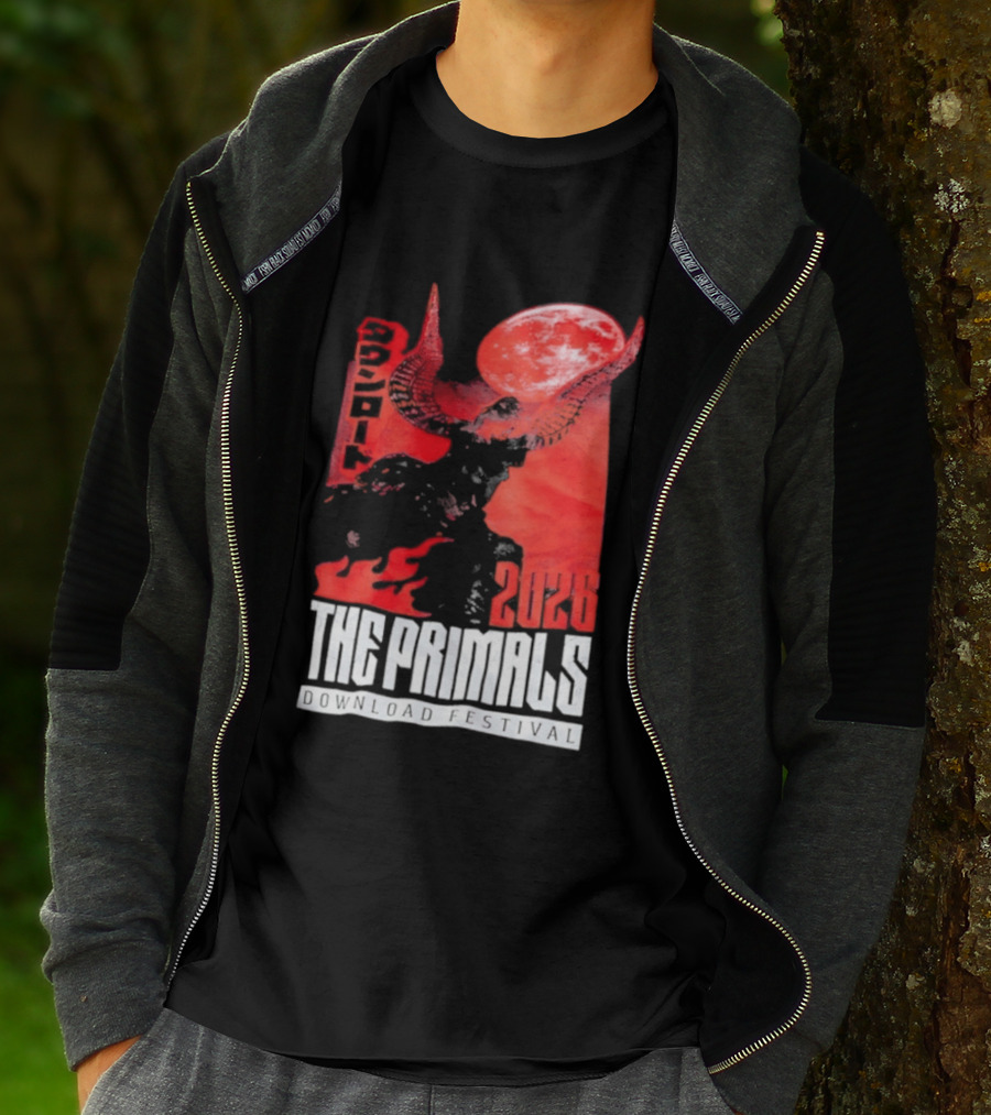 The Primals Download Festival 2026 Blood Moon 1312 Red Horns T-Shirt