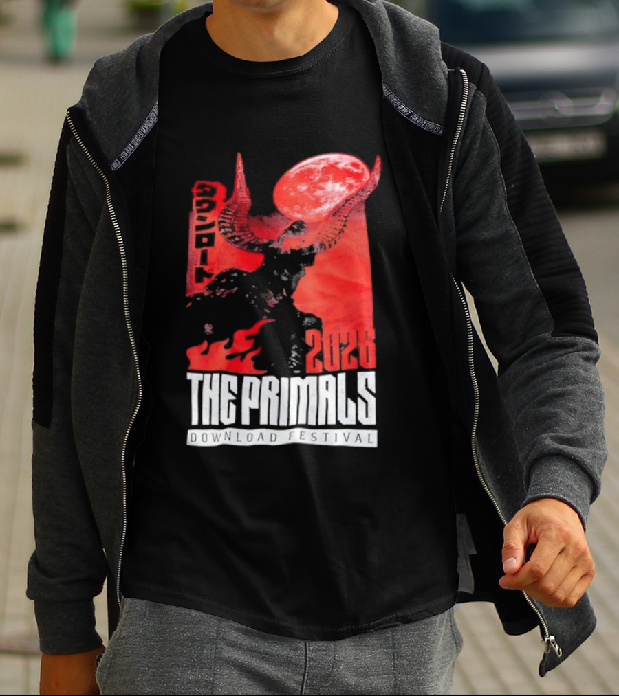 The Primals Download Festival 2026 Blood Moon 1312 Red Horns T-Shirt