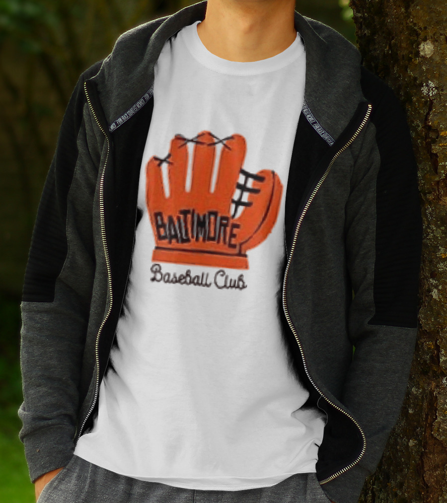MLB Baltimore Orioles Baseball Club Orange Glove Always Better In Baltimore T-Shirt