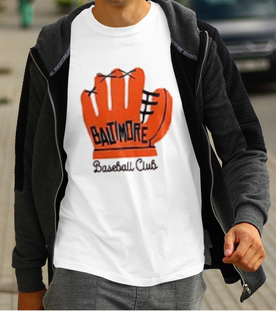 MLB Baltimore Orioles Baseball Club Orange Glove Always Better In Baltimore T-Shirt