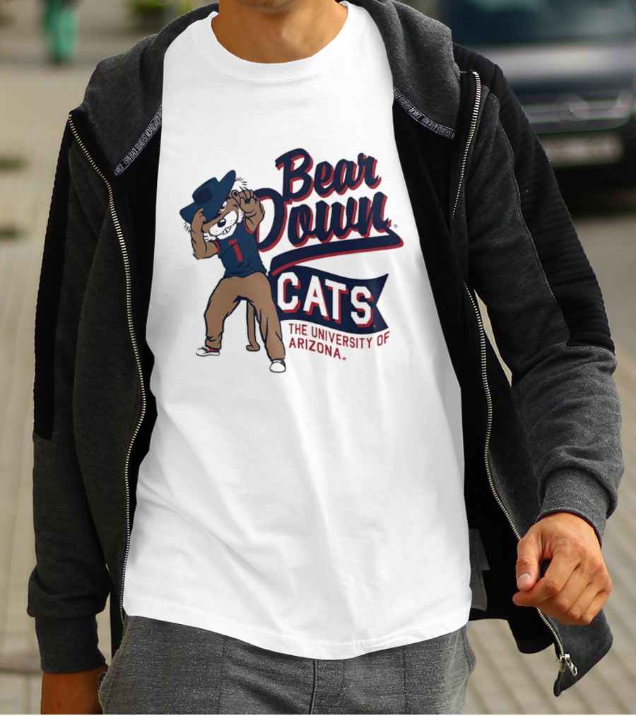Bear Down Cats University Of Arizona Wildcat Spirit T-Shirt