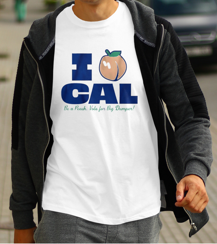 I Love Cal Peach Vote For Big Dumper Cal Raleigh T-Shirt