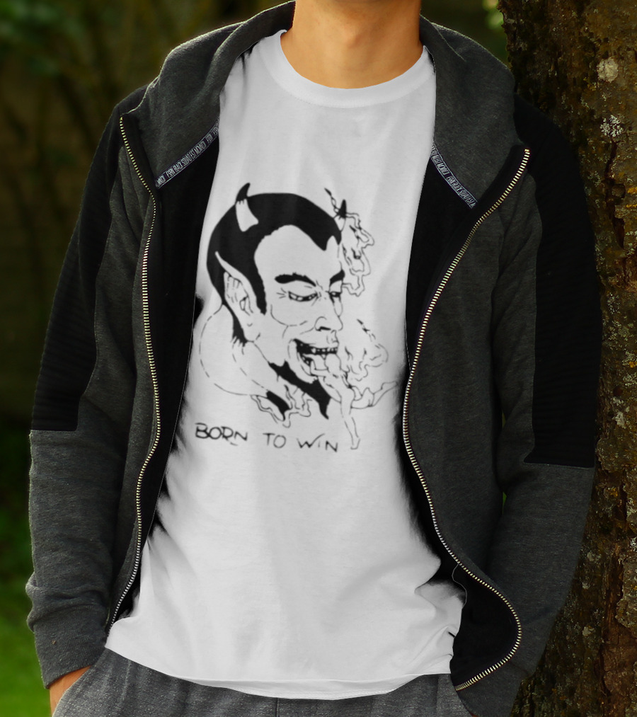 Devil Eating Person Born To Win T-Shirt